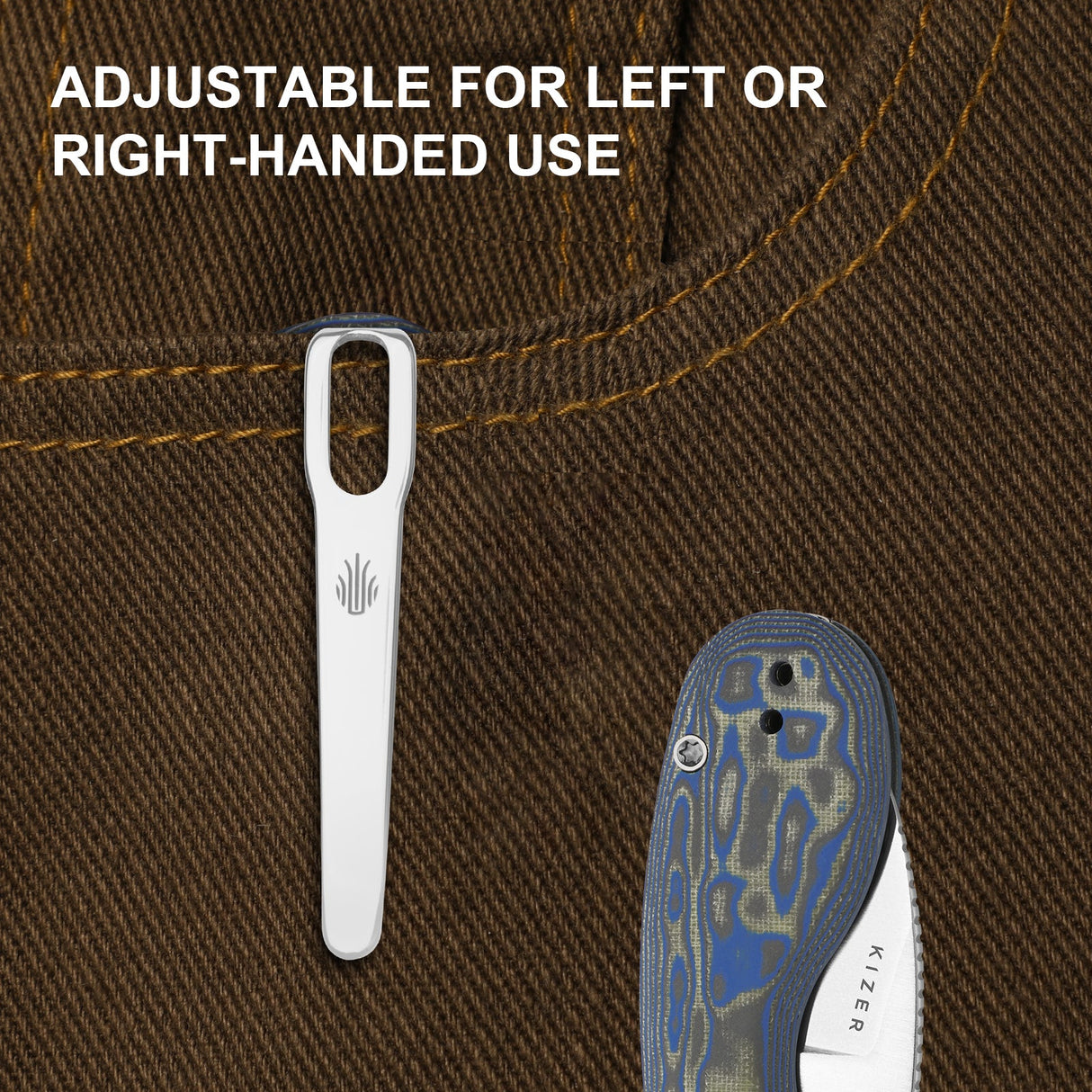 Microbe | Blue Vortex Micarta + 14C28N