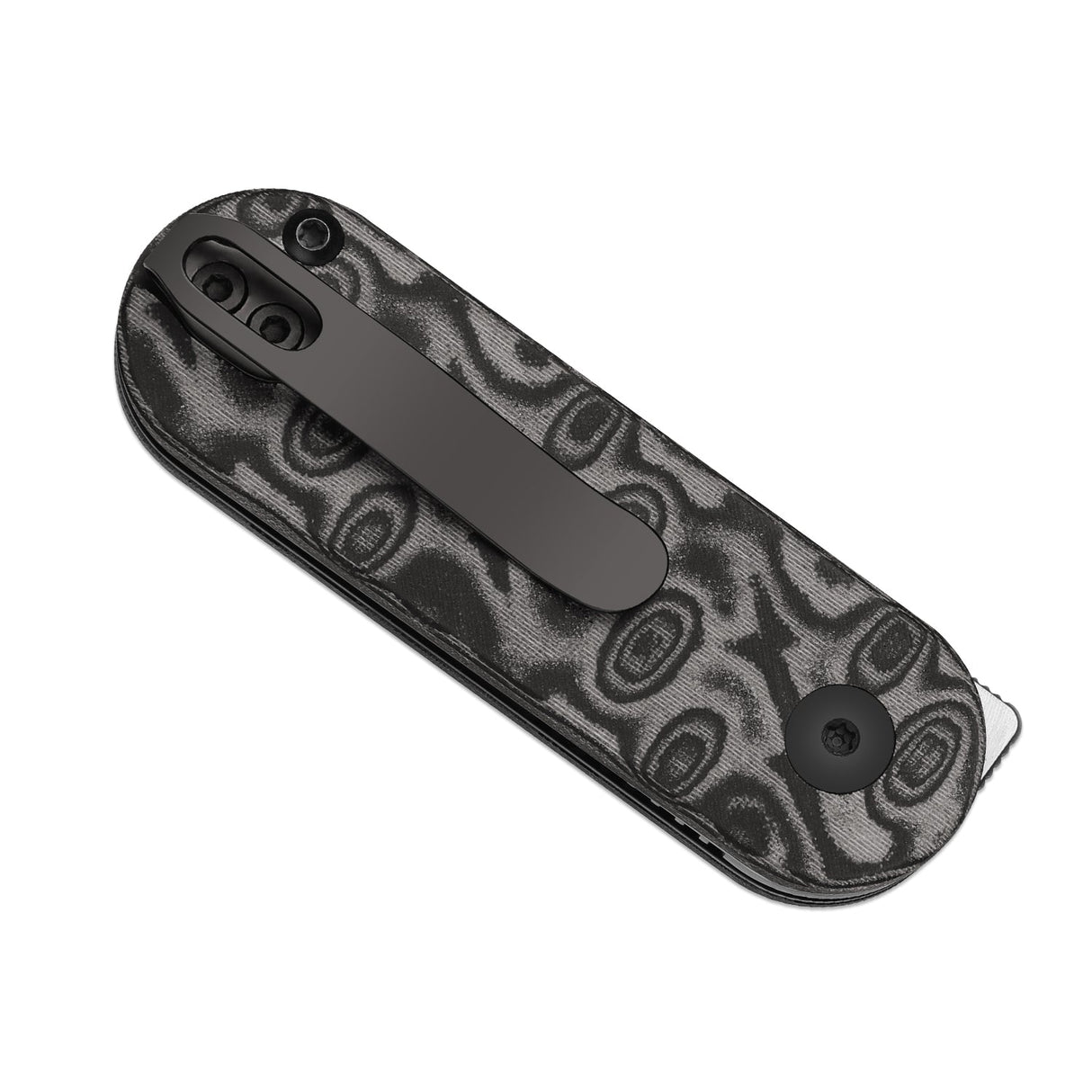 Mini Bay | Black Vortex Micarta + Satin 14C28N