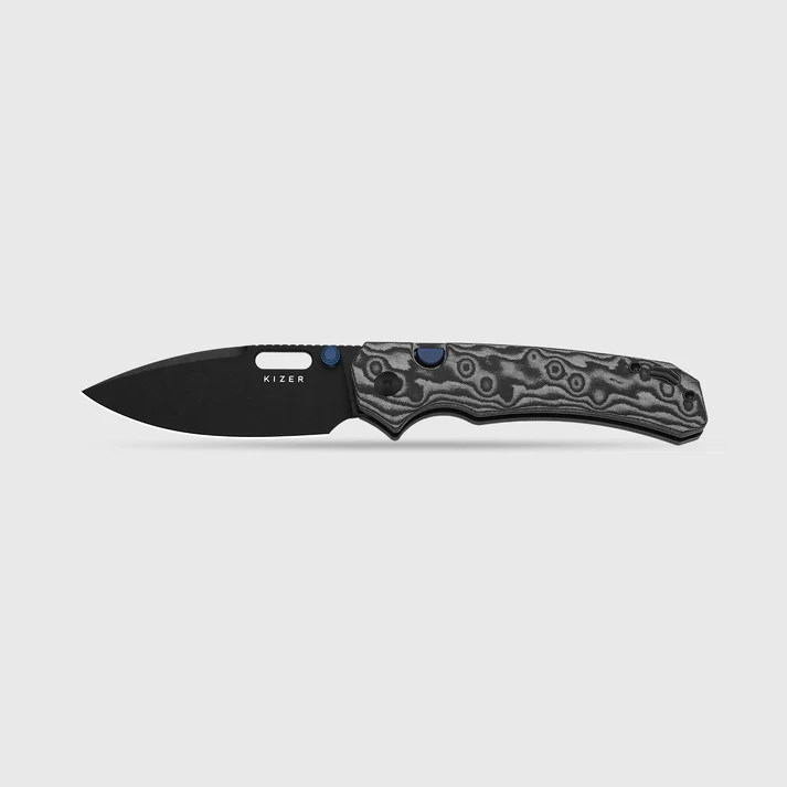 Outposter | Black Vortex Micarta + Black PVD Nitro-V