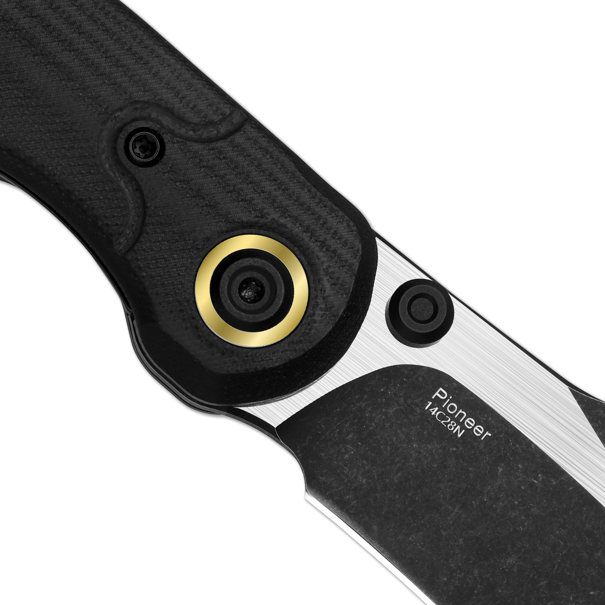 Pioneer | Black G10 + Clip Point 14C28N