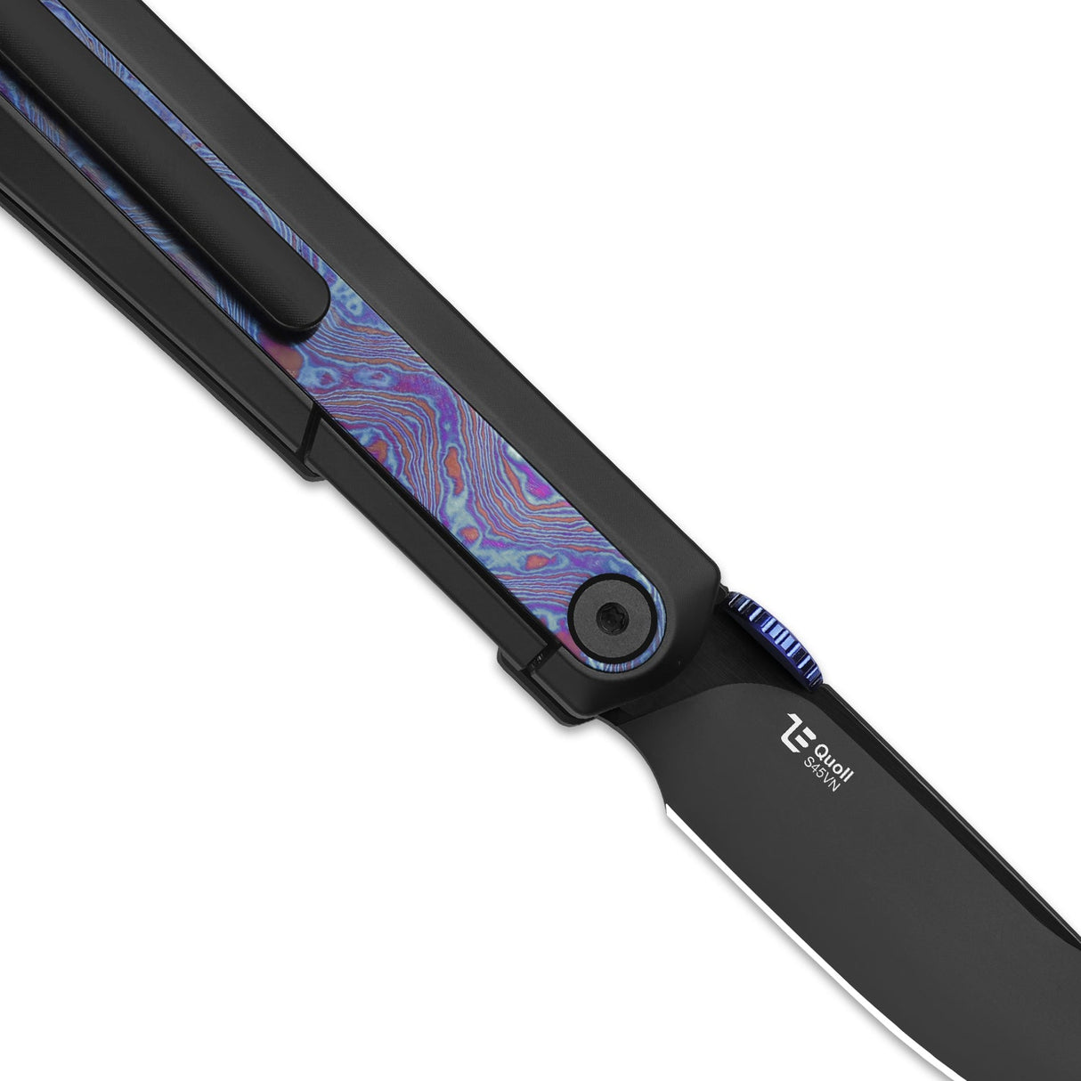 Quoll | Black Titanium & Timascus + S45VN