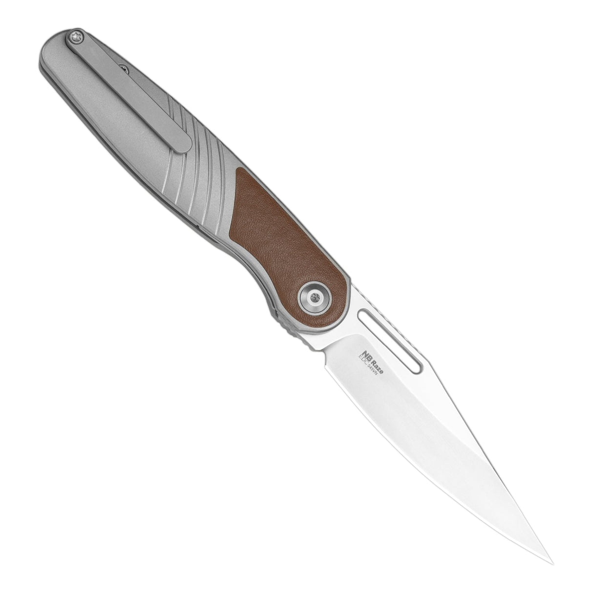 Raze | Titanium & Leather + S45VN