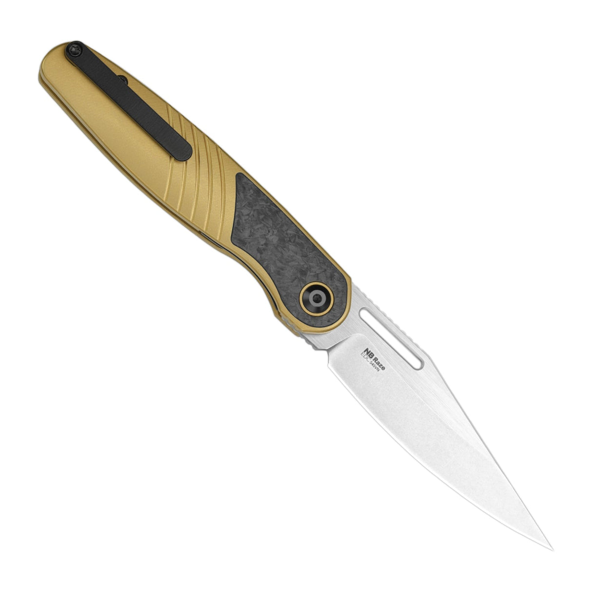 Raze | Gold Titanium & Carbon Fibre + S45VN
