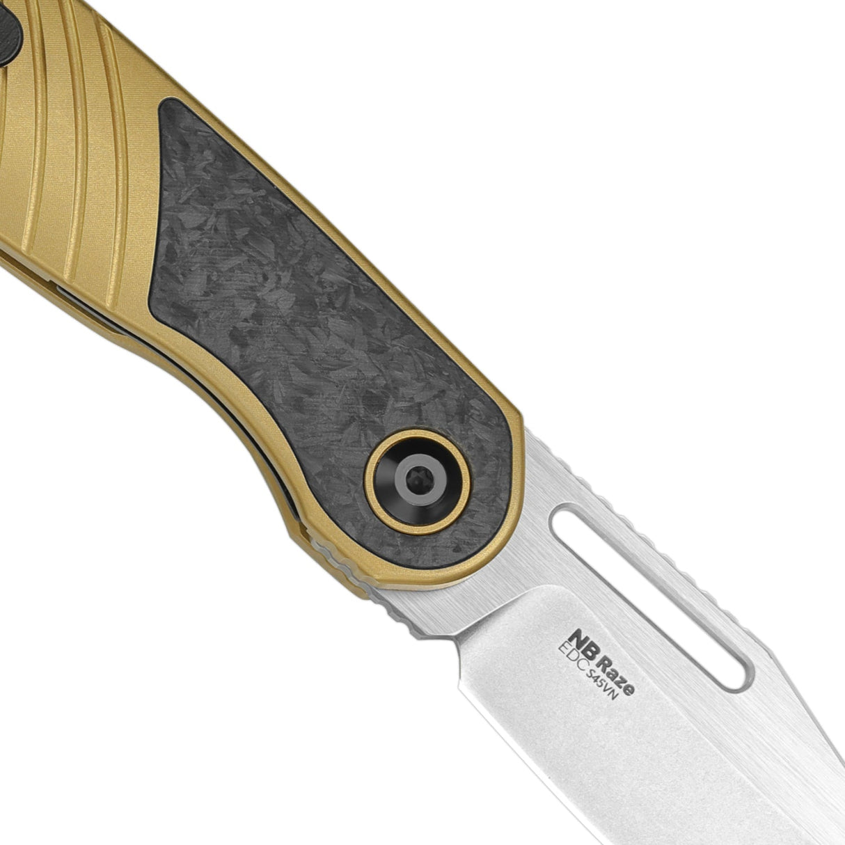 Raze | Gold Titanium & Carbon Fibre + S45VN