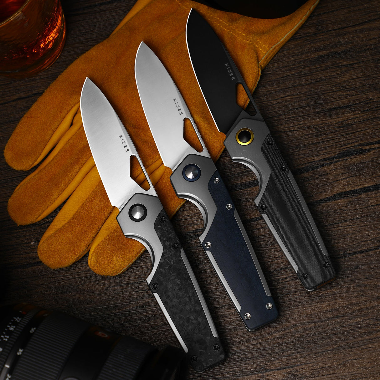 Serpentine | Ti & Blue Richlite + Satin M390