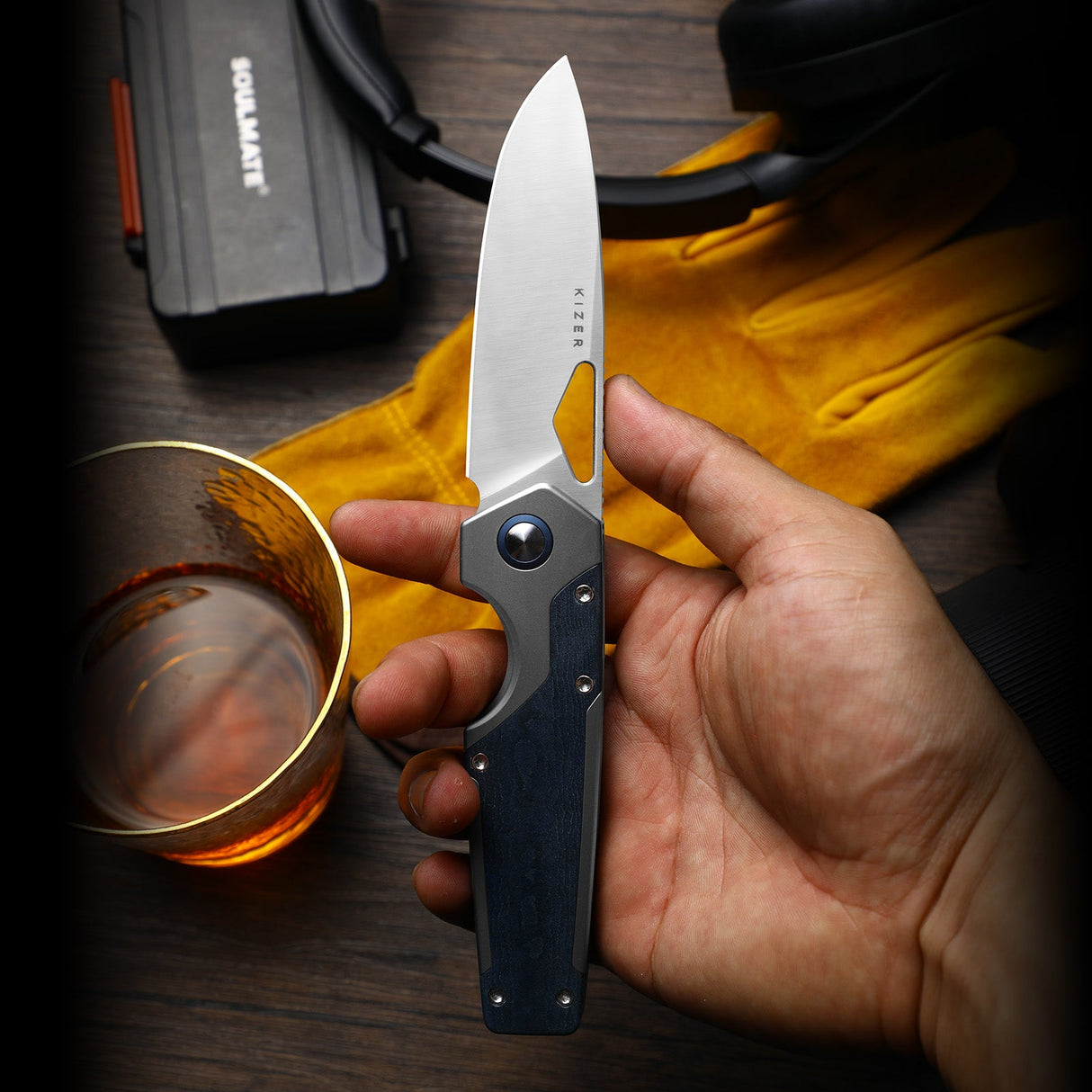 Serpentine | Ti & Micarta + Matte DLC Ultra Elmax