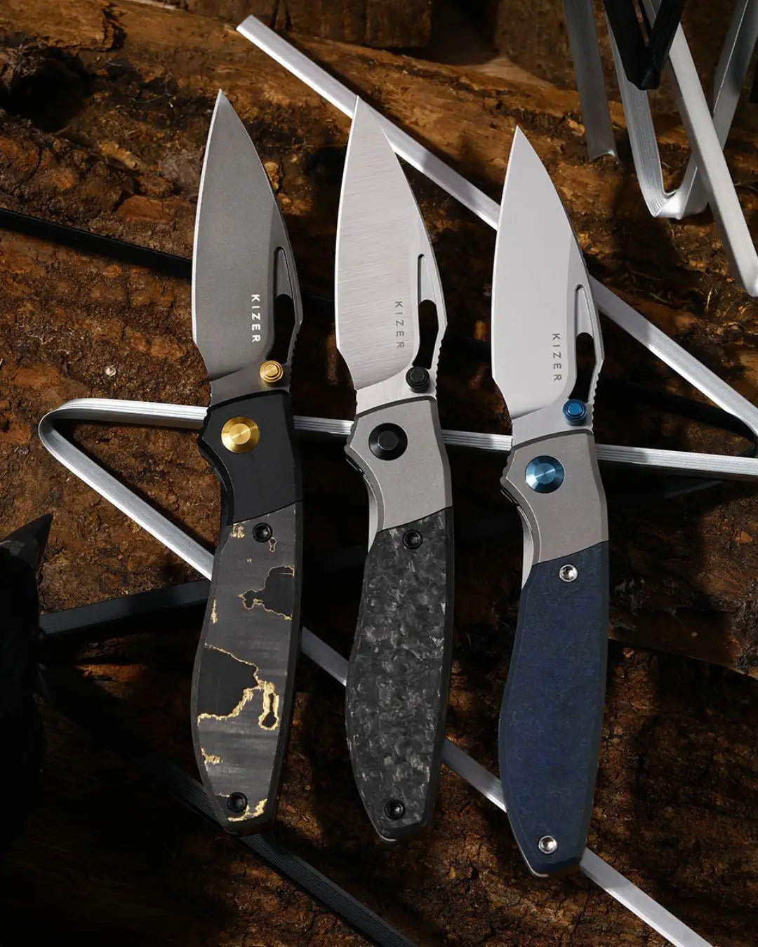 Shrike | Ti & Marble CF + S45VN