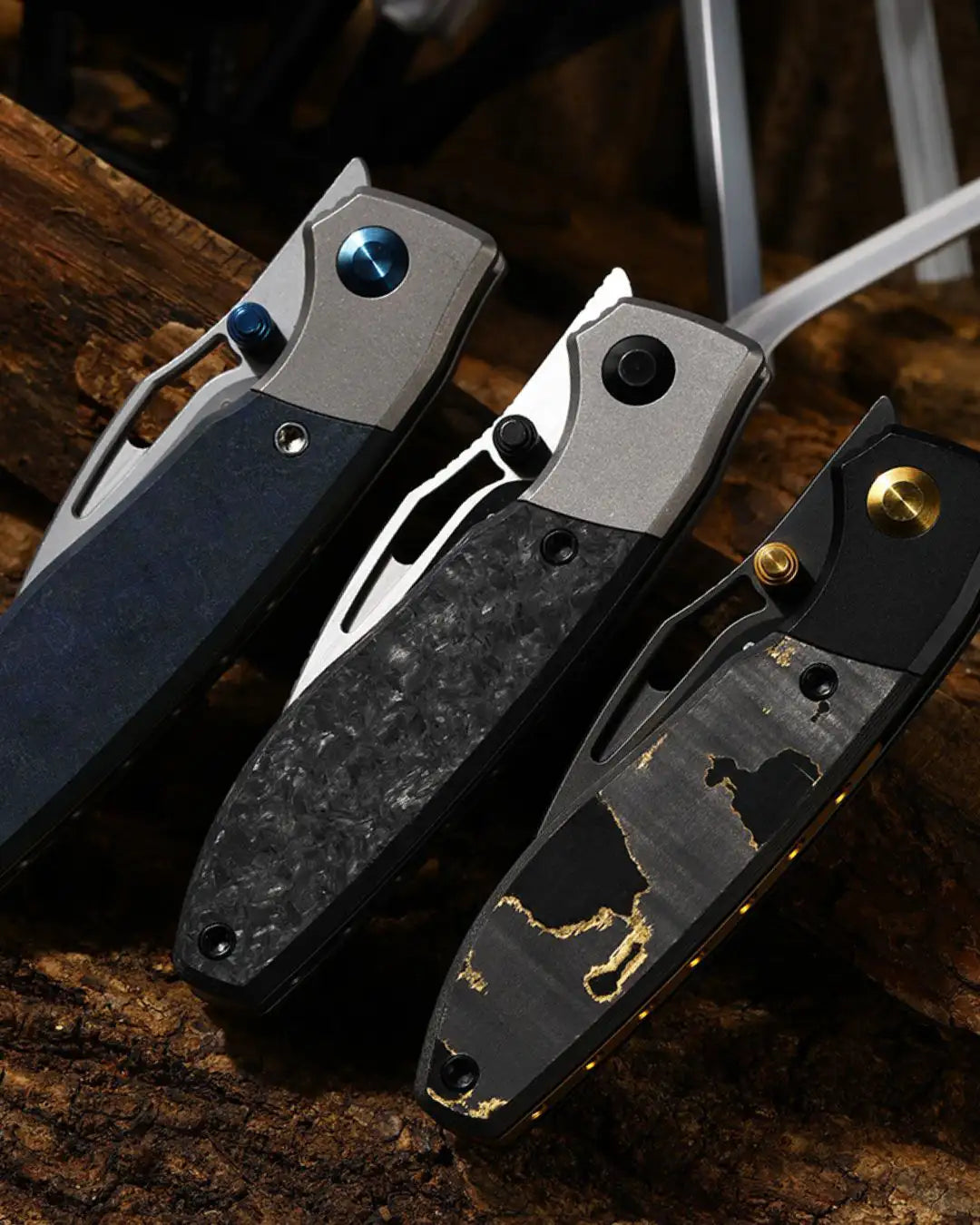 Shrike | Ti & Marble CF + S45VN