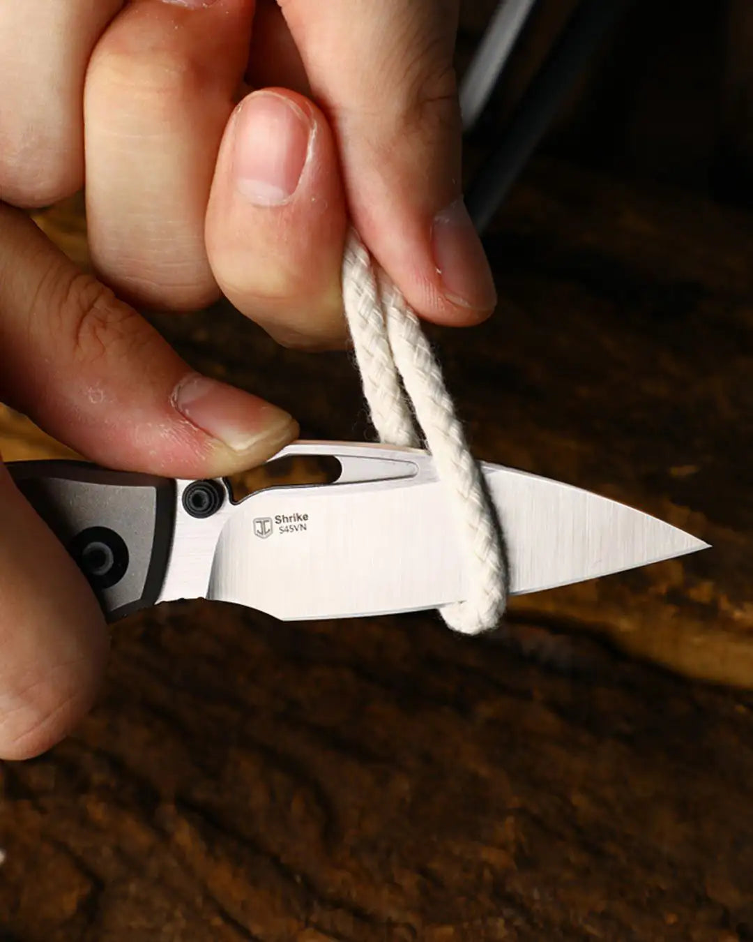 Shrike | Ti & Marble CF + S45VN