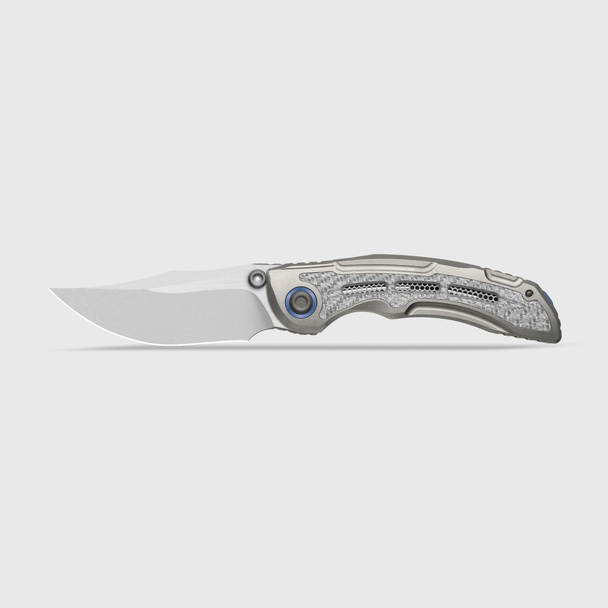 Silver Wing-lite | Ti & Carbon Fibre + Stonewash S45VN