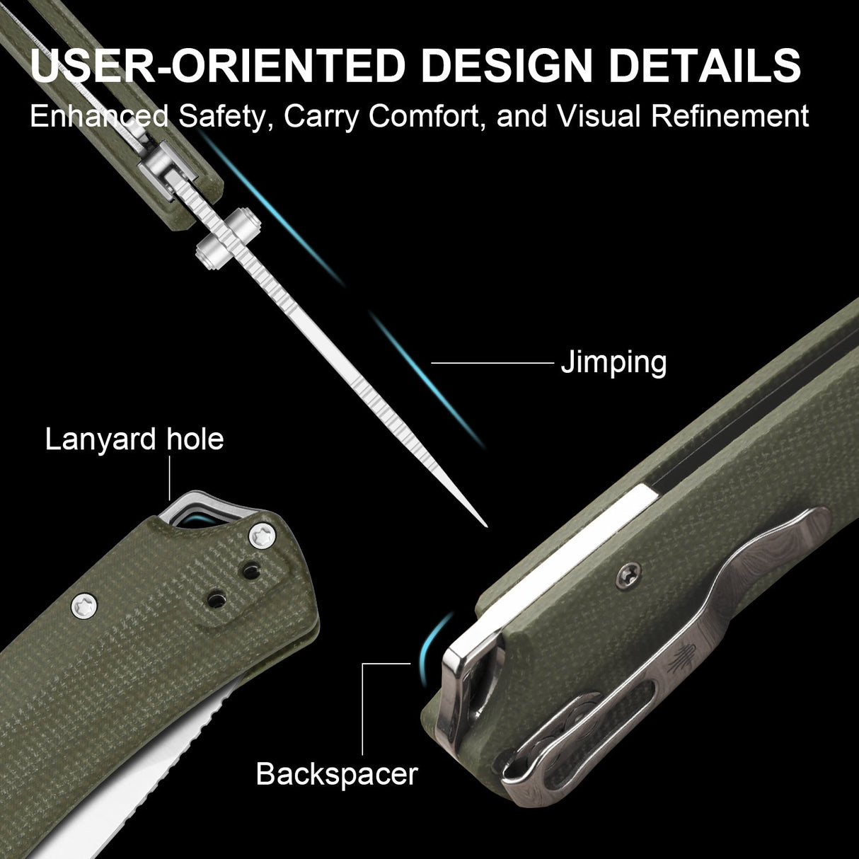 T1 BD | Green Micarta + Nitro-V