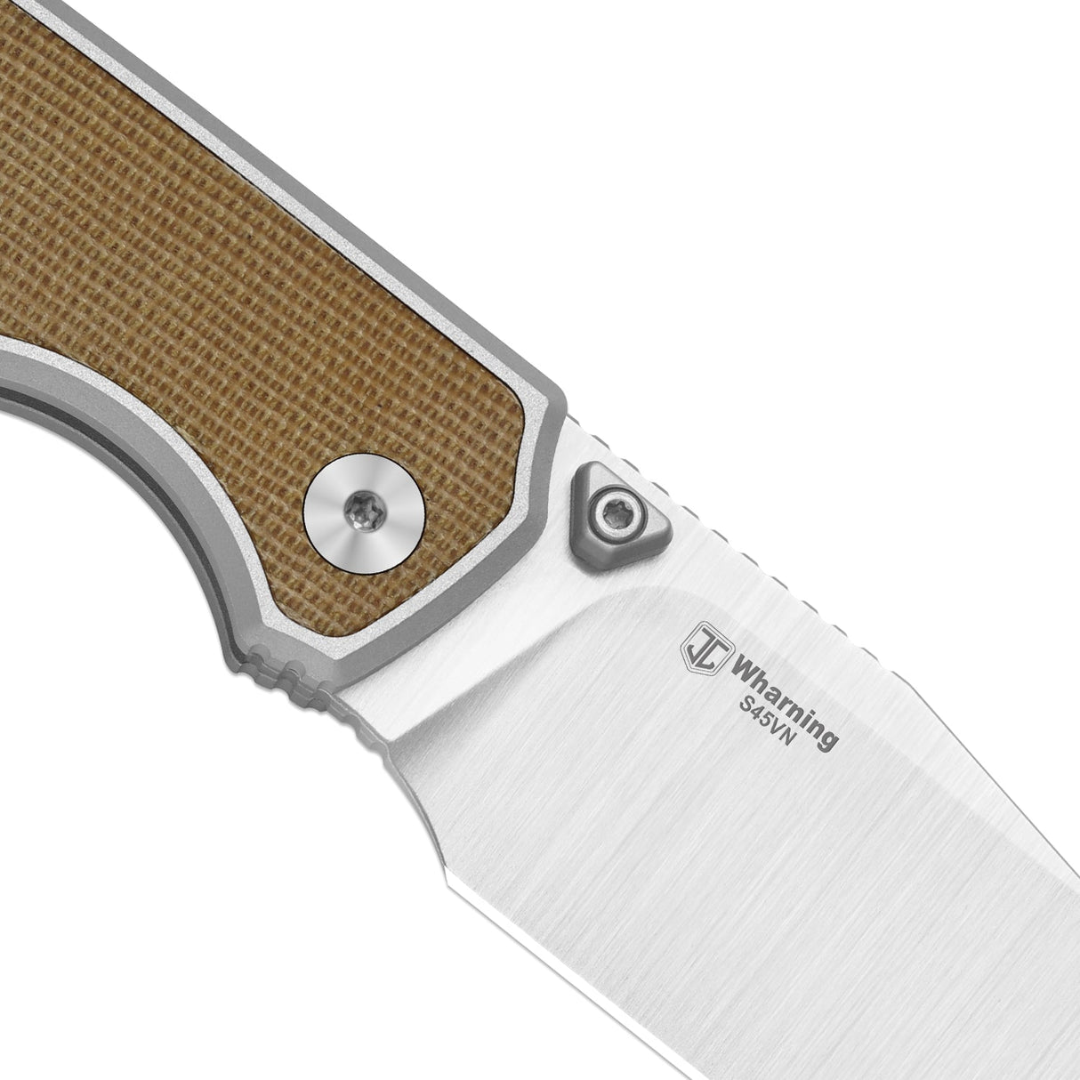 Wharning | Brown Norplex UltreX™ Micarta & Aluminium + Satin S45VN