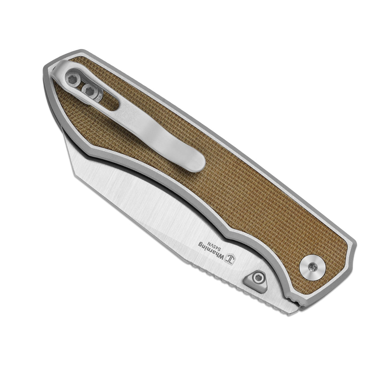 Wharning | Brown Norplex UltreX™ Micarta & Aluminium + Satin S45VN