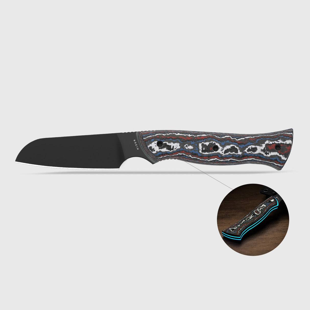 Whip Tail | FatCarbon Nebula & GID G10 + Black Coated CPM 10V