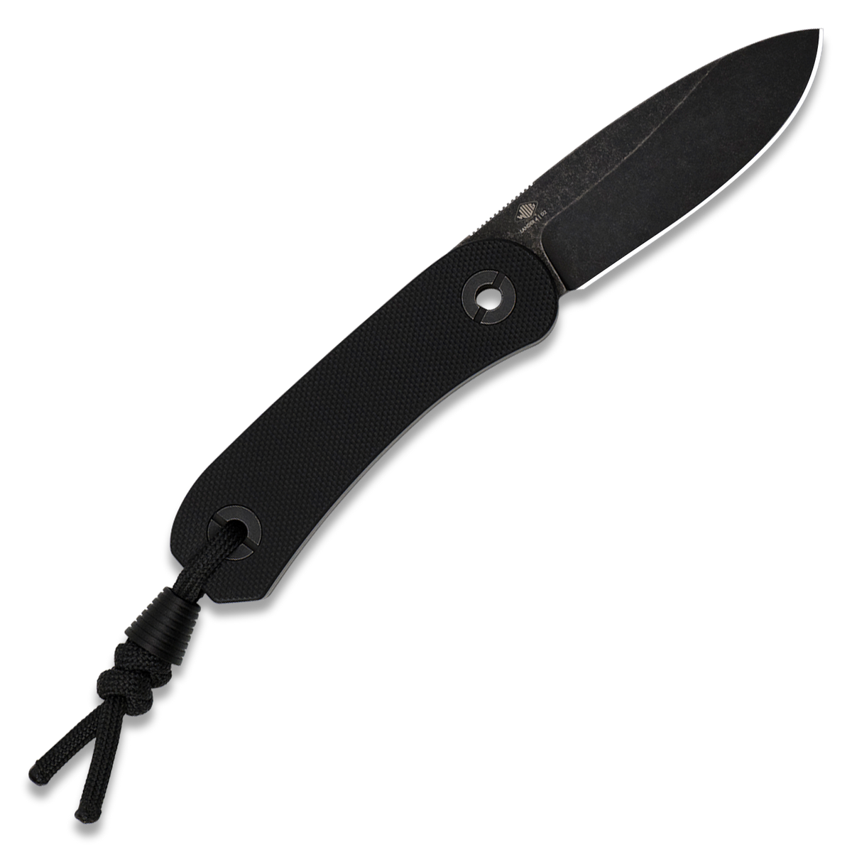 Lander 4 Fixed Blade | Black G10 + Blackwash D2