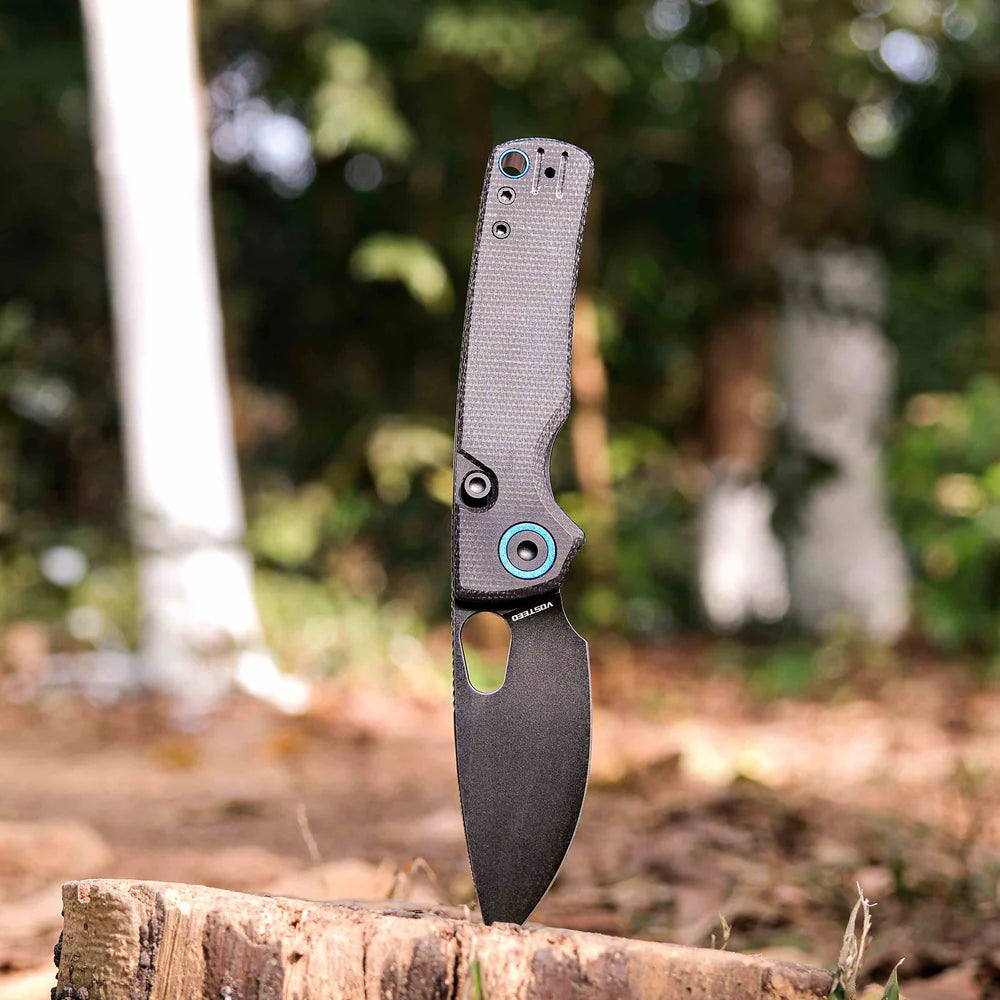 Porcupine | Black Micarta + Blackwash 14C28N - A2601
