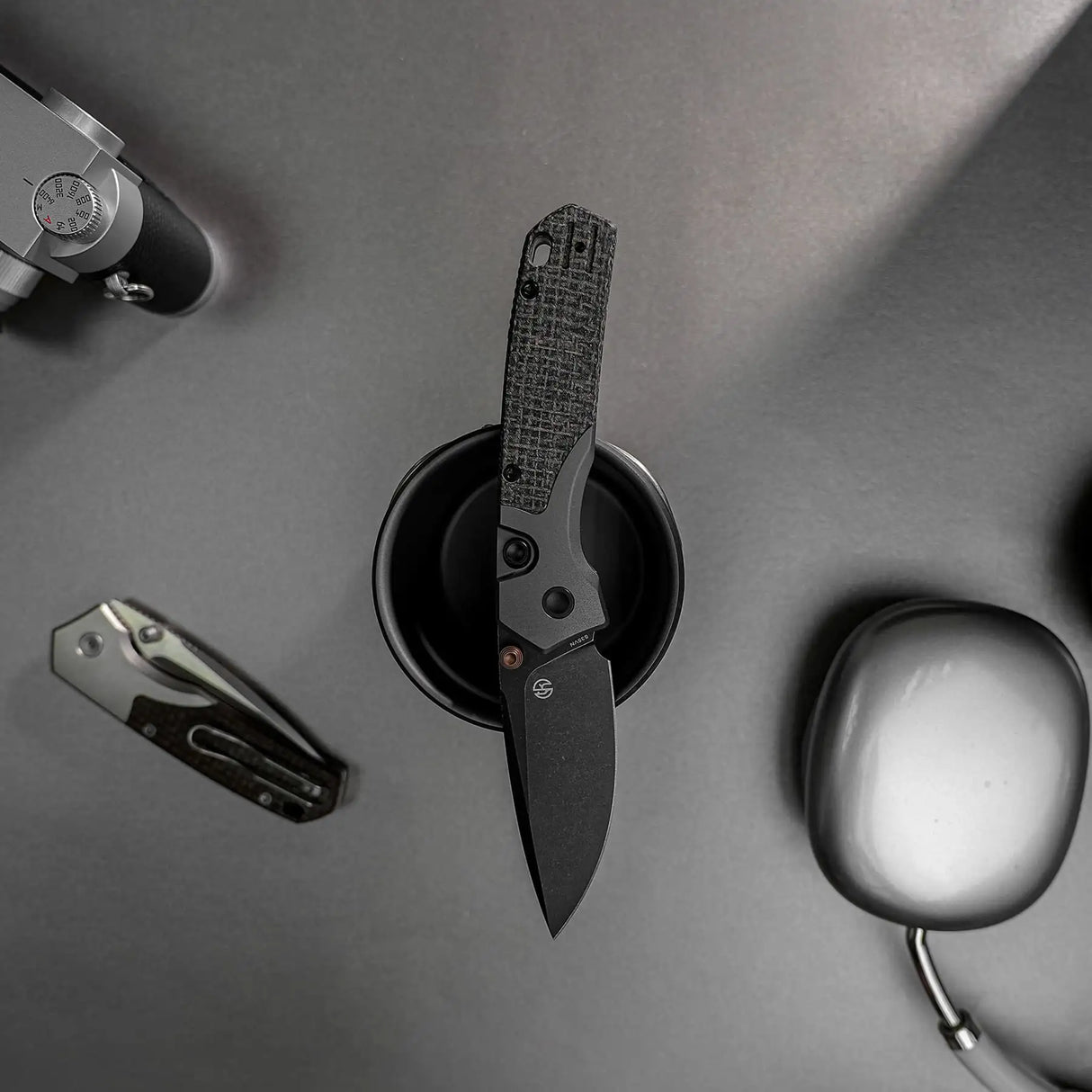 Psyop 299 | Black Norplex UltreX Micarta™ Ti Bolster + Blackwash S35VN - A2233