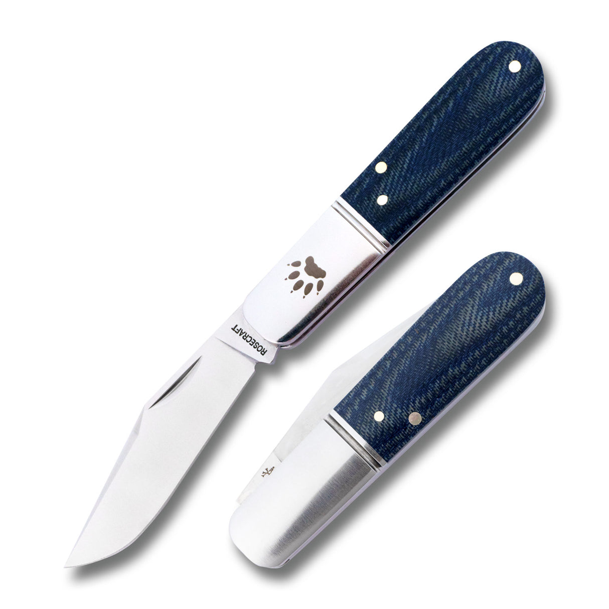 Otter Creek Barlow Denim Micarta Slipjoint - RCT020-BDM