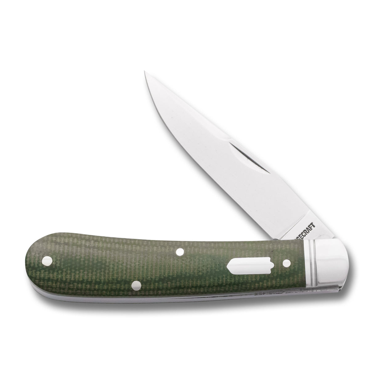 Buffalo River Jack Green Micarta Slipjoint - RCT030-DGM