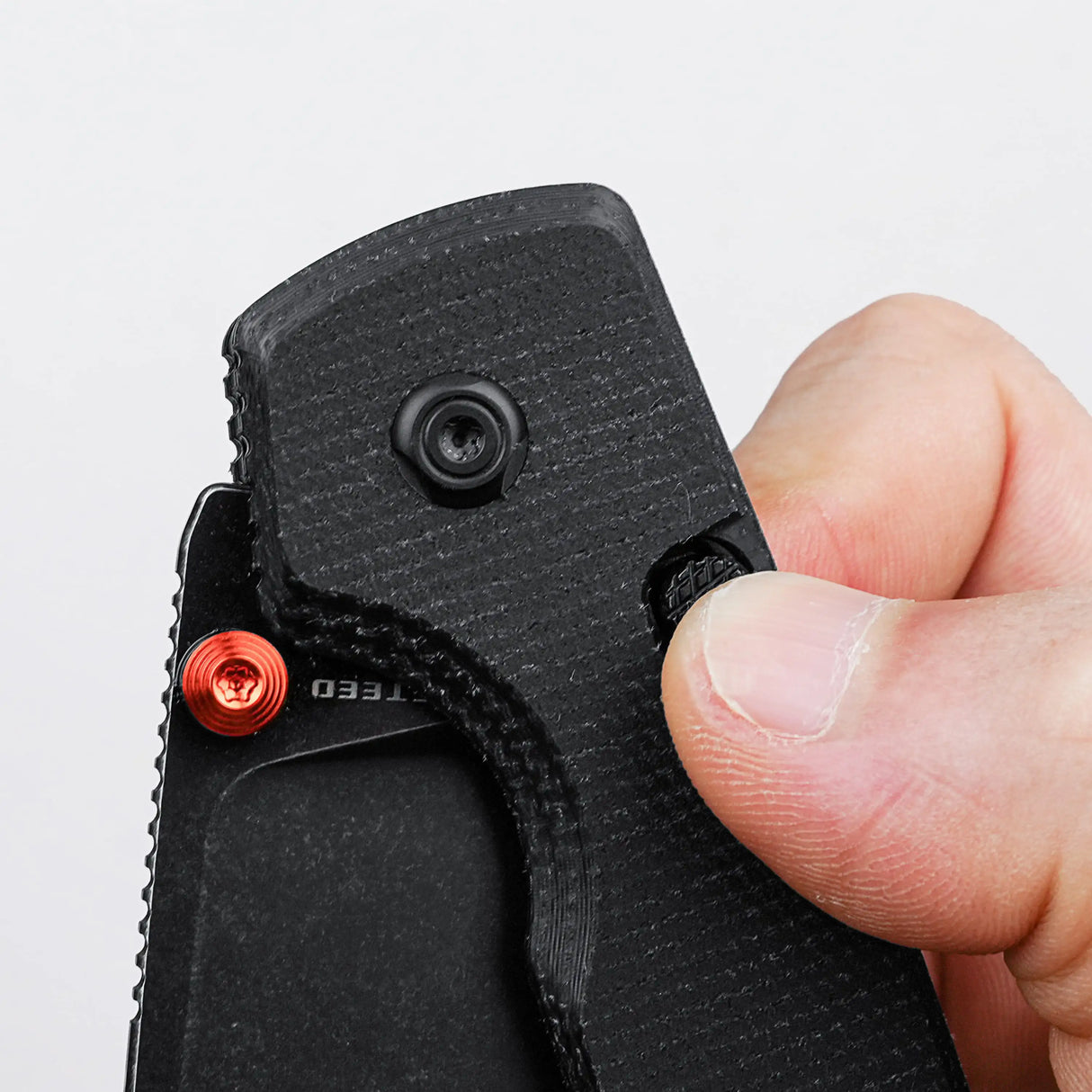 Raccoon 2.0 Top Liner Lock | Black Micarta + 14C28N Drop Point - A2902