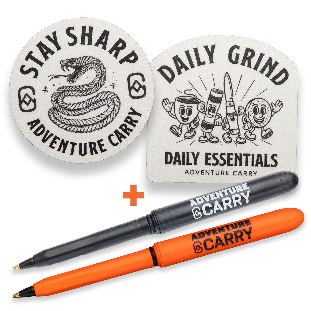 Retro Sticker Pack + 2 Pokka Pens