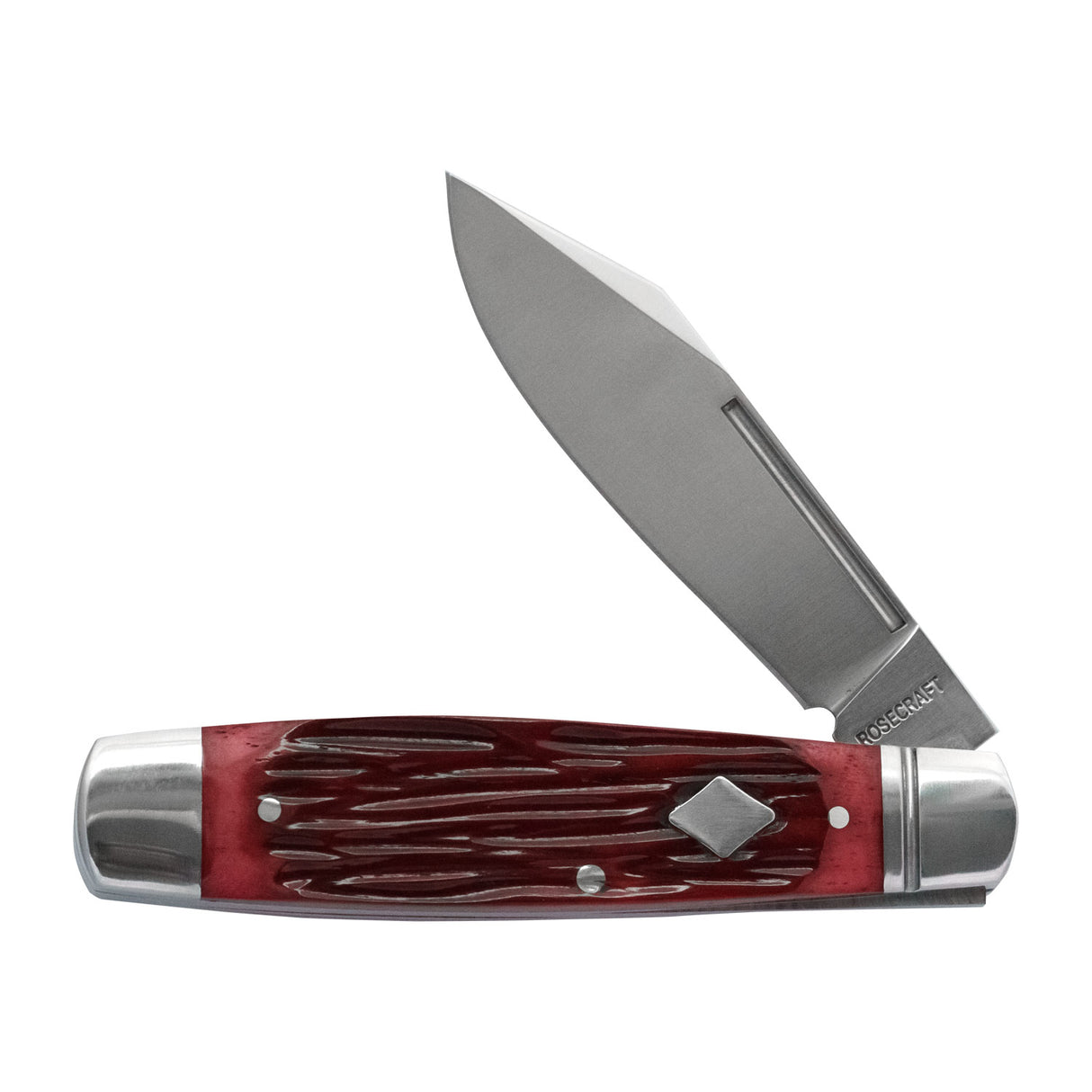 Barren Fork Jack Red Jigged Bone Slipjoint - RCT031-RJB