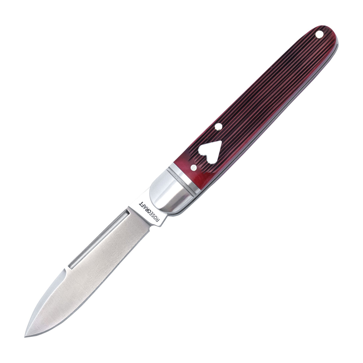 Tuckahoe Jack Red Barnboard Jigged Bone Slipjoint - RCT032- RJB