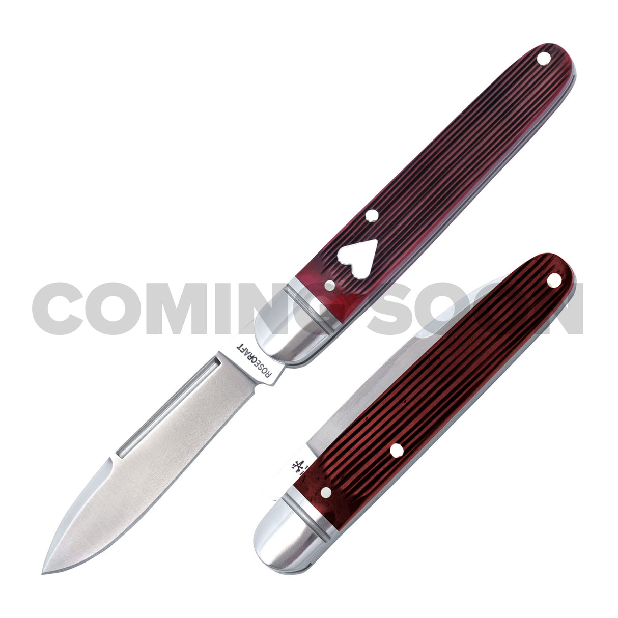 Tuckahoe Jack Red Barnboard Jigged Bone Slipjoint - RCT032- RJB