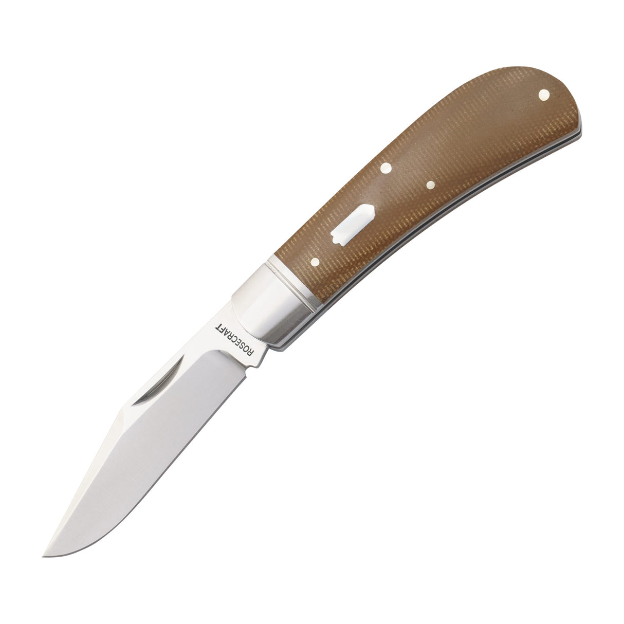 Hatchie River Jack Light Brown Micarta Slipjoint - RCT033-LBM