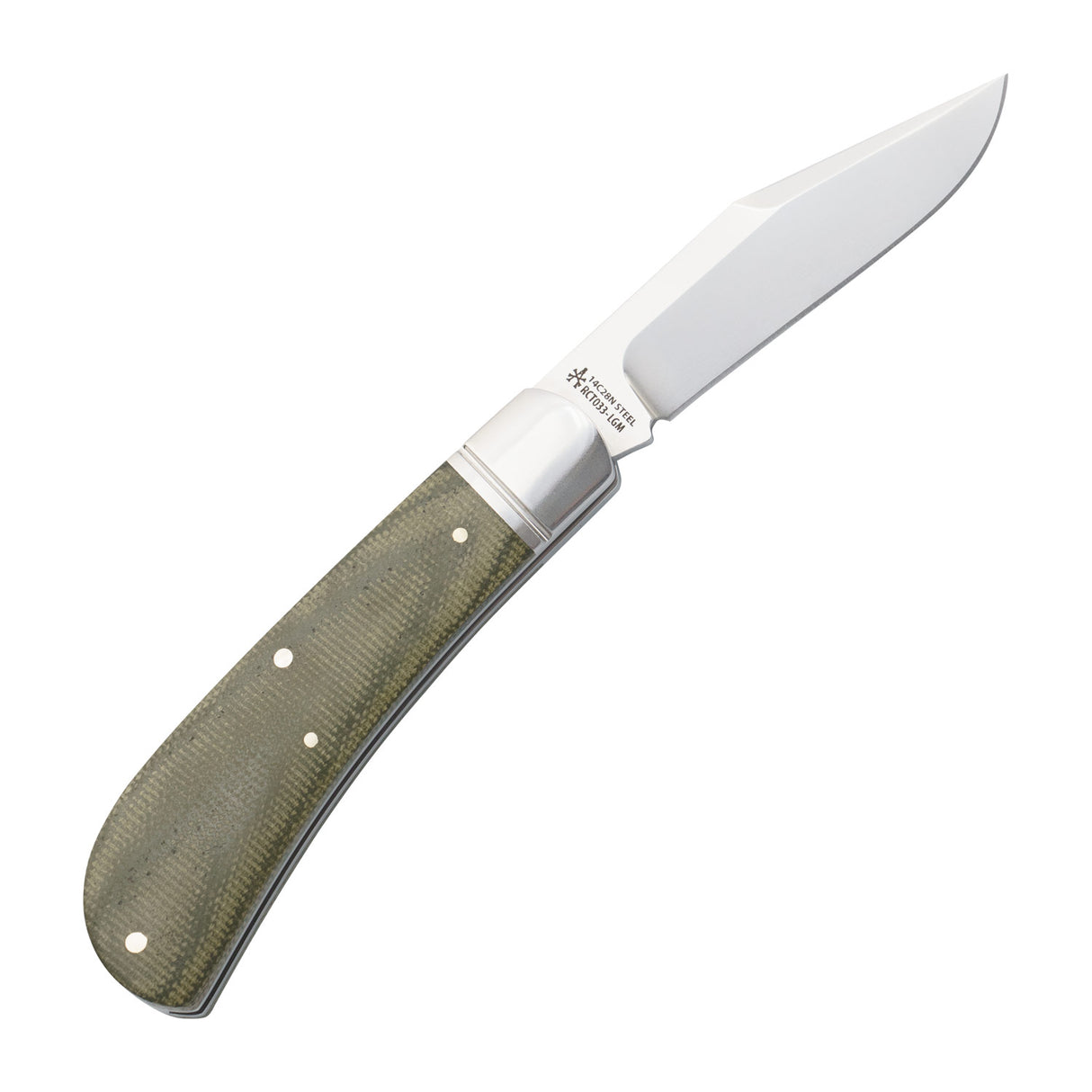 Hatchie River Jack Green Micarta Slipjoint - RCT033-LGM