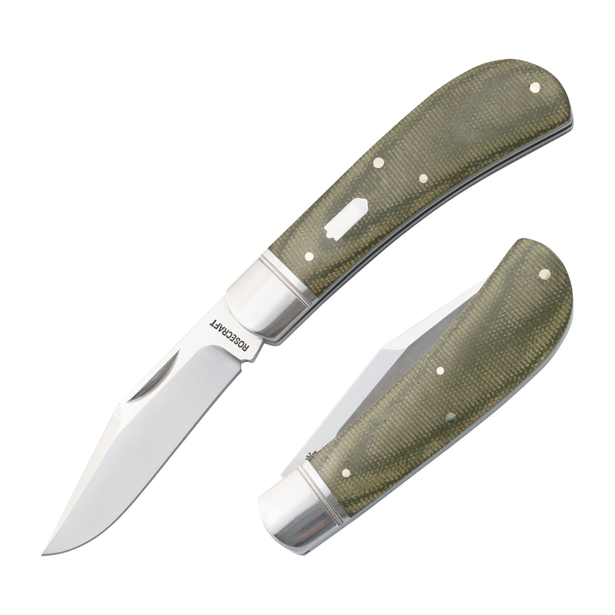 Hatchie River Jack Green Micarta Slipjoint - RCT033-LGM