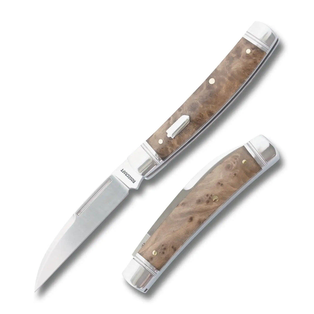 Mud Creek Congress Burlwood Slipjoint - RCT028-BRL