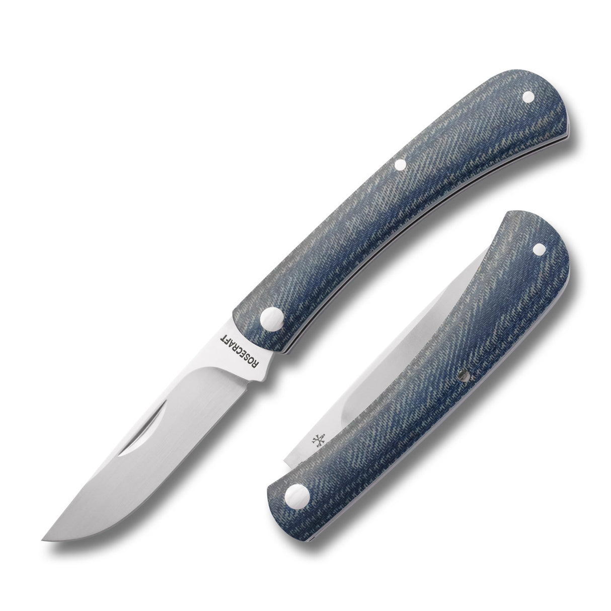Overall Creek Farmhand Denim Micarta Slipjoint - RCT022-BDM