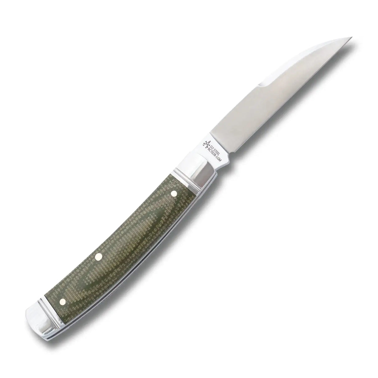 Mud Creek Congress Light Green Micarta Slipjoint - RCT028-LGM