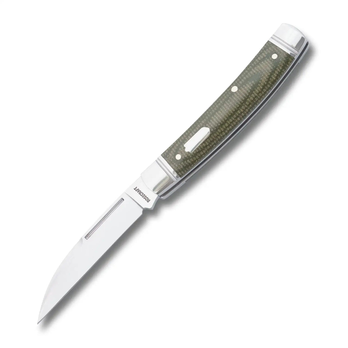 Mud Creek Congress Light Green Micarta Slipjoint - RCT028-LGM