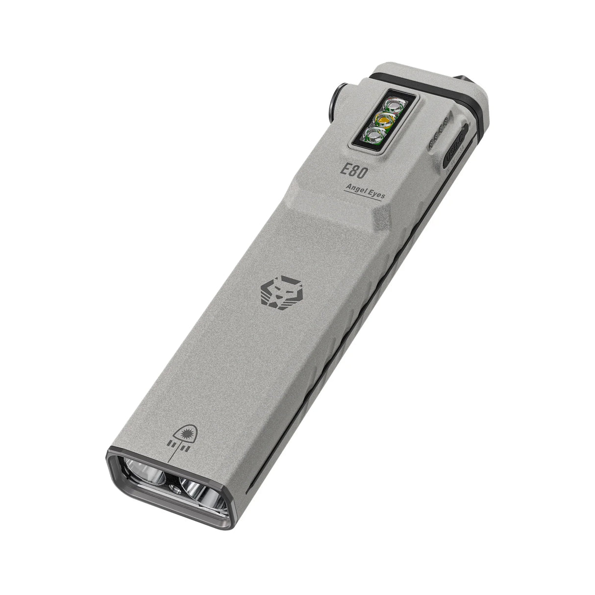 Angel Eyes E80 | Flat EDC Flashlight + Laser