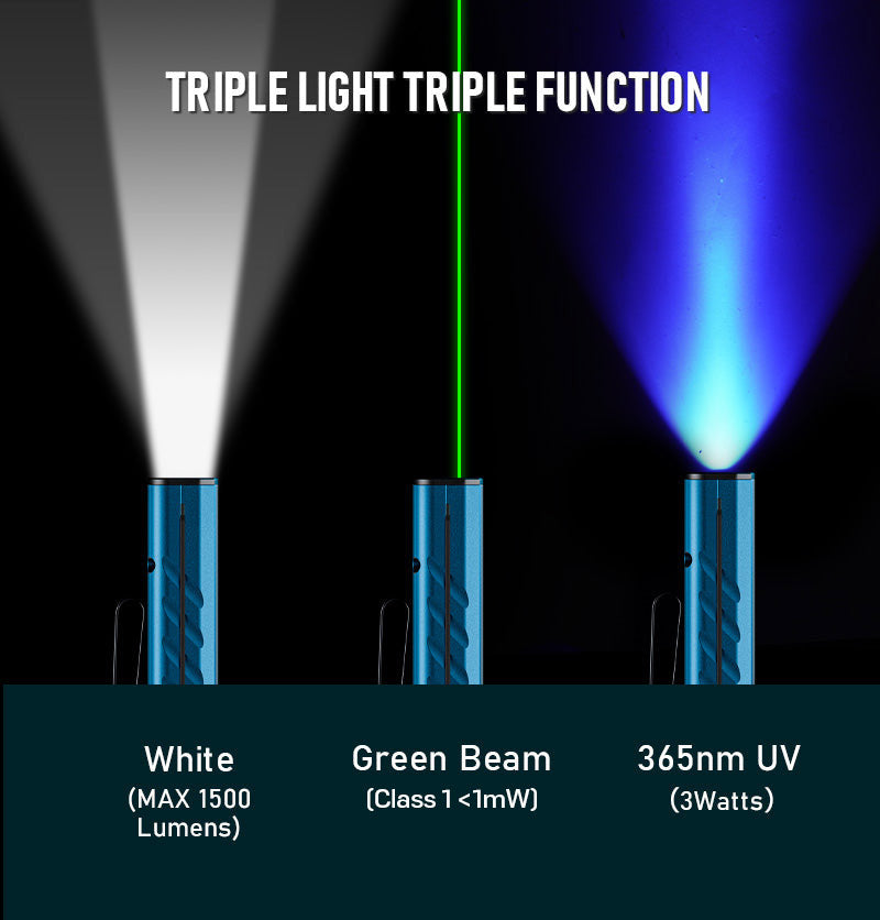 Angel Eyes E60 | Palm Sized EDC Flashlight + Laser
