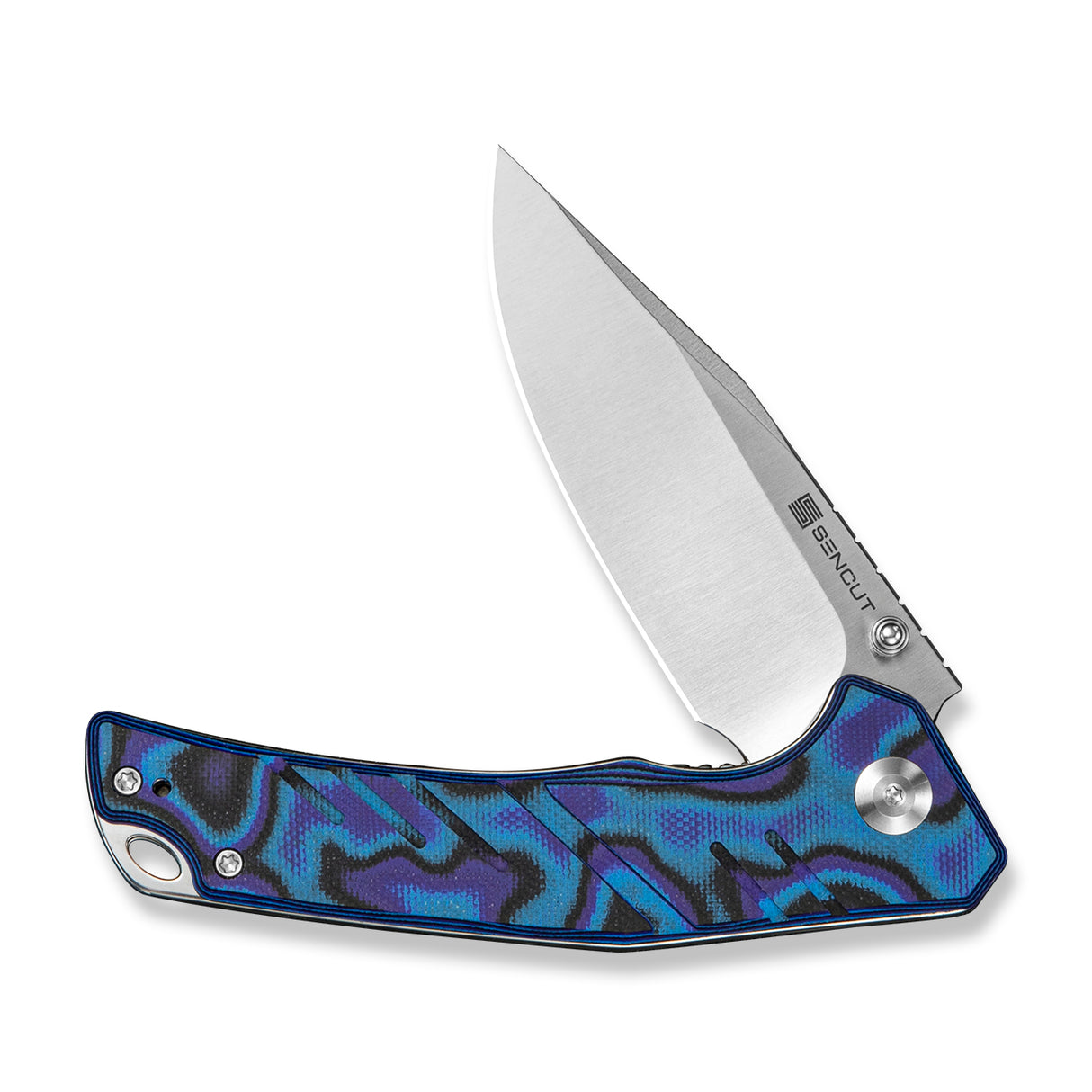 Quirk | Blue, Purple & Black G10 + Satin D2