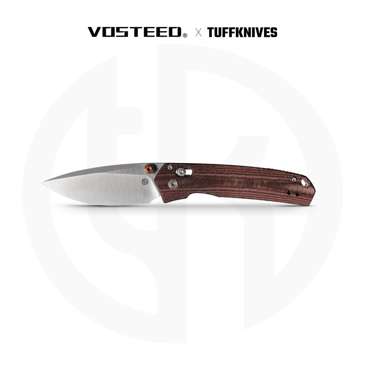 Mini Psyop | Maroon Norplex UltreX™ Micarta + Elmax - A2308