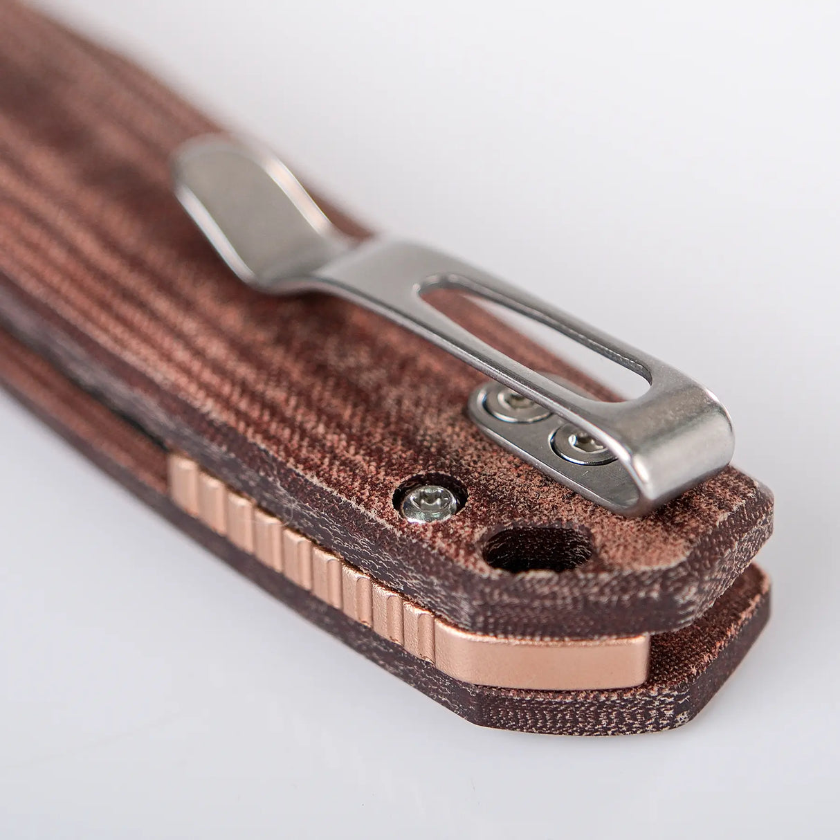 Mini Psyop | Maroon Norplex UltreX™ Micarta + Elmax - A2308