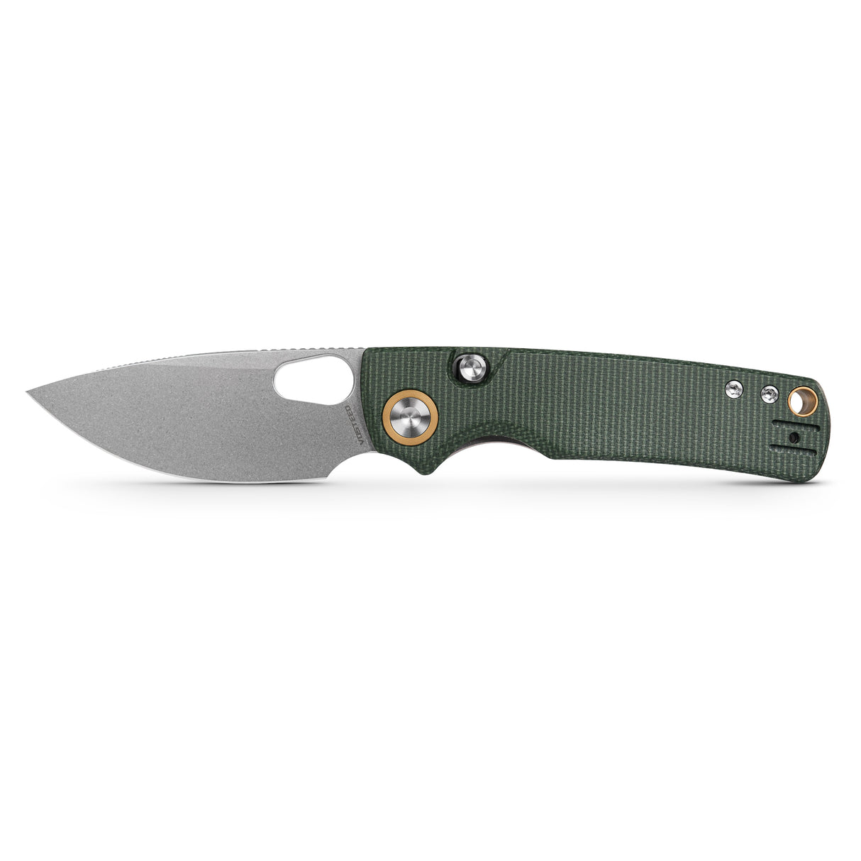 Porcupine | Green Micarta + Stonewash 14C28N - A2603