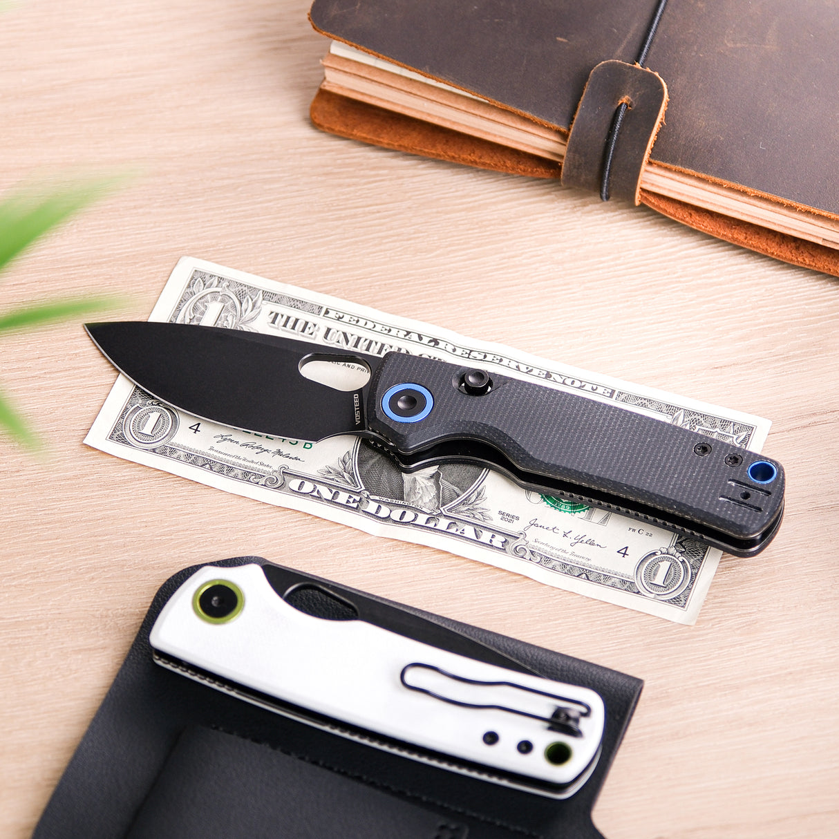 Porcupine | Black Micarta + Blackwash 14C28N - A2601