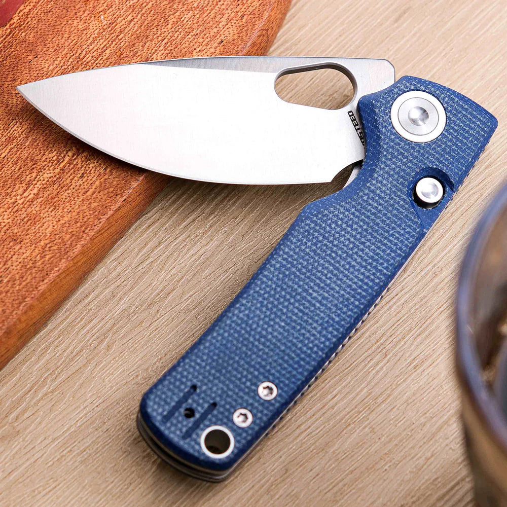 Porcupine | Blue Micarta + Satin 14C28N - A2605