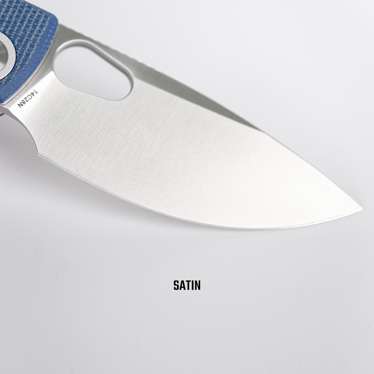 Porcupine | Blue Micarta + Satin 14C28N - A2605