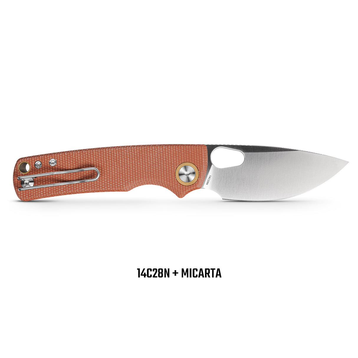 Porcupine | Natural Micarta + Satin 14C28N - A2604