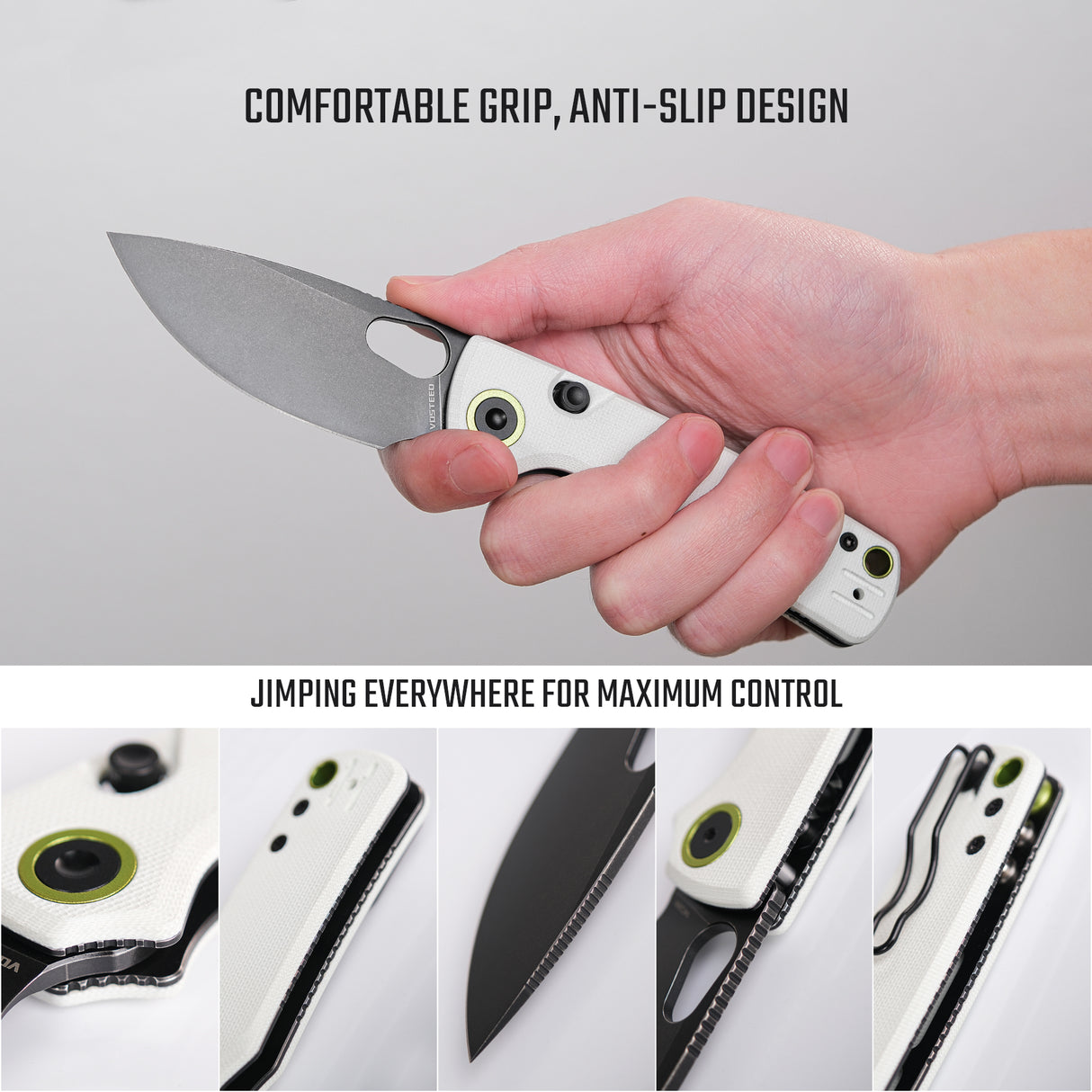 Porcupine | White G10 + Blackwash 14C28N - A2606