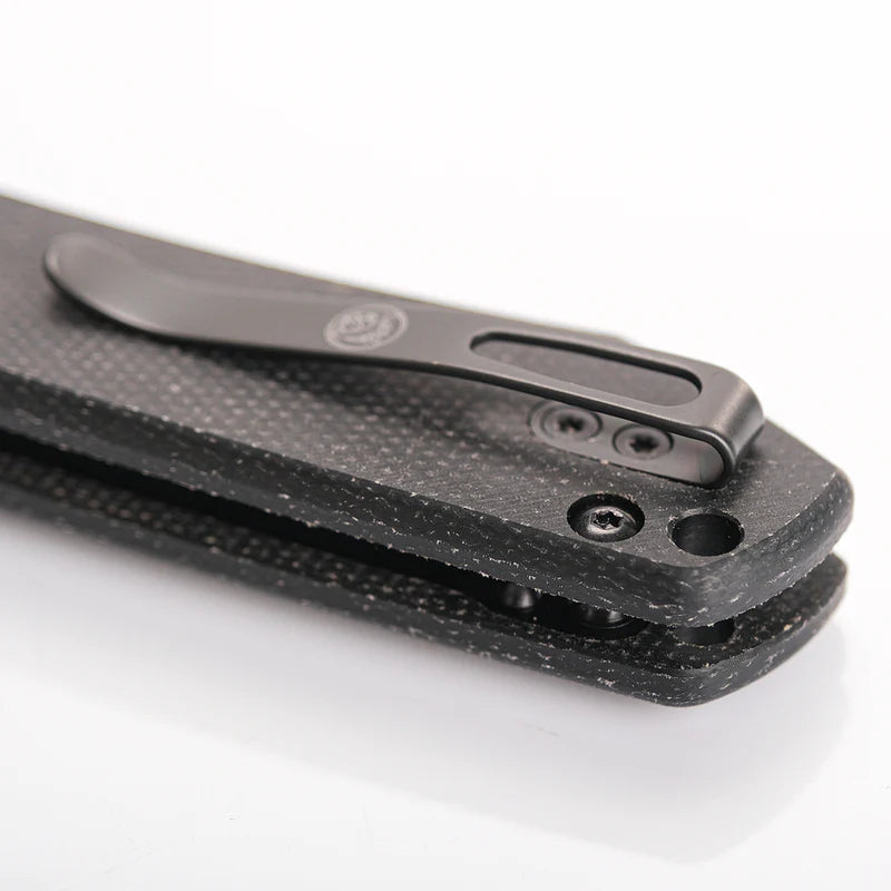 Raccoon - Top Liner Lock | Black Micarta + 14C28N Bowie - A2910