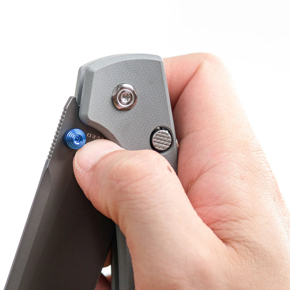 Raccoon - Top Liner Lock | Grey G10 + Destroyer Grey 14C28N Bowie - A2918