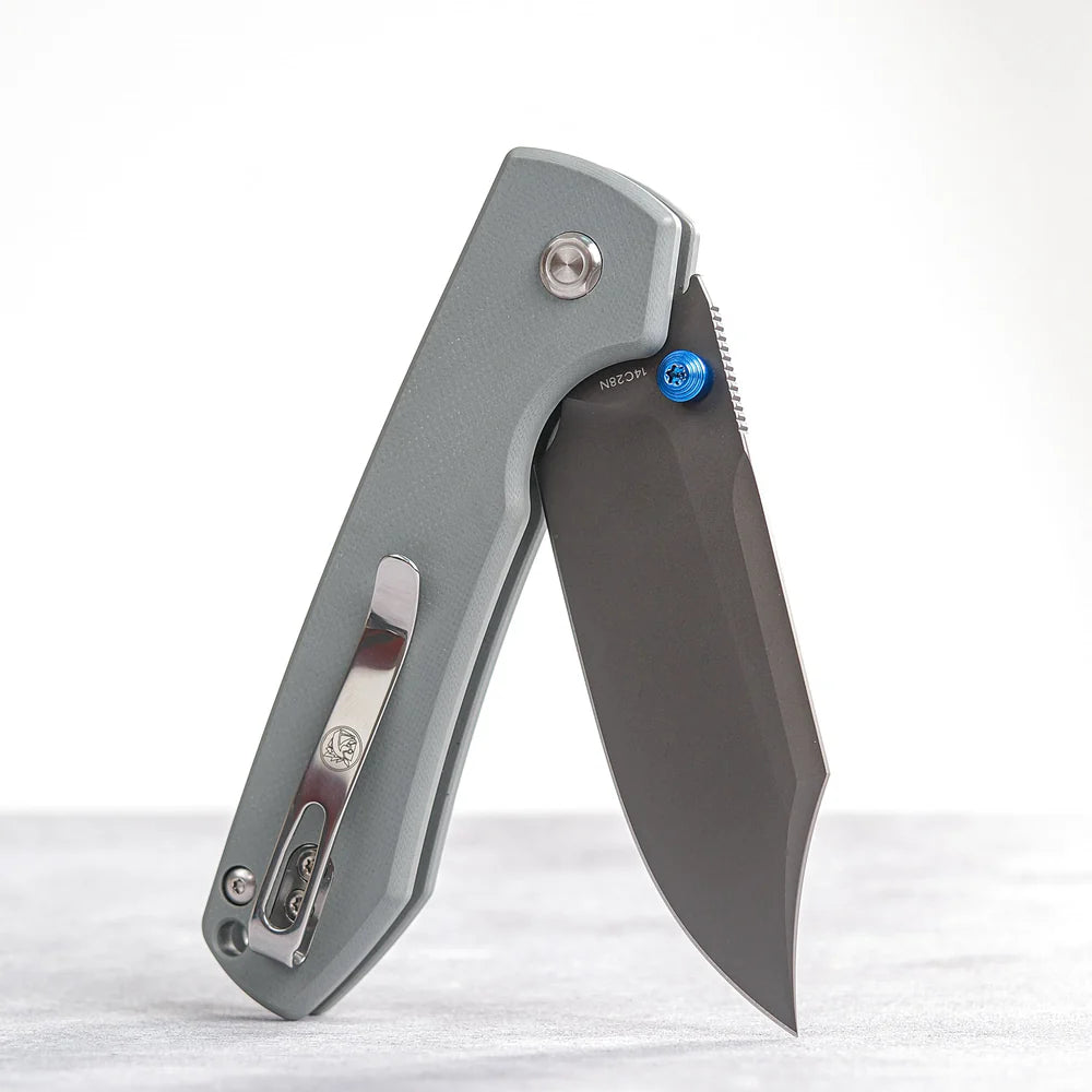 Raccoon - Top Liner Lock | Grey G10 + Destroyer Grey 14C28N Bowie - A2918