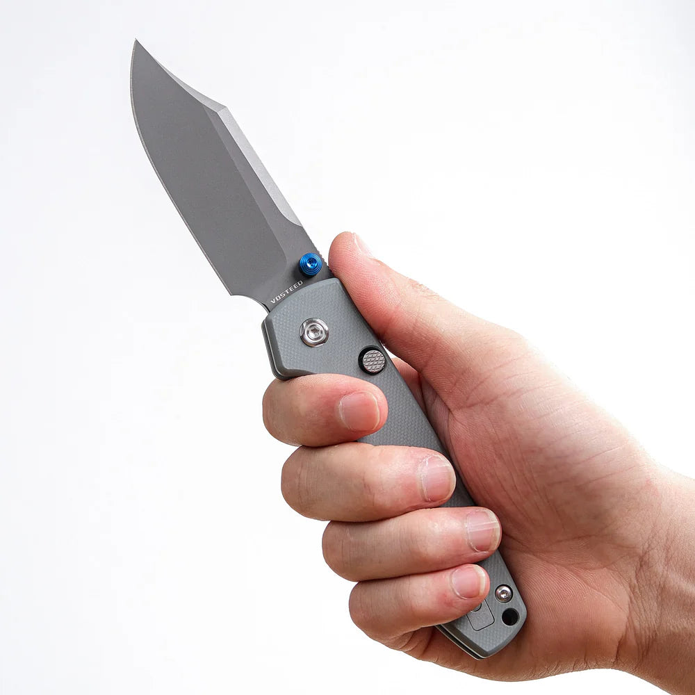 Raccoon - Top Liner Lock | Grey G10 + Destroyer Grey 14C28N Bowie - A2918